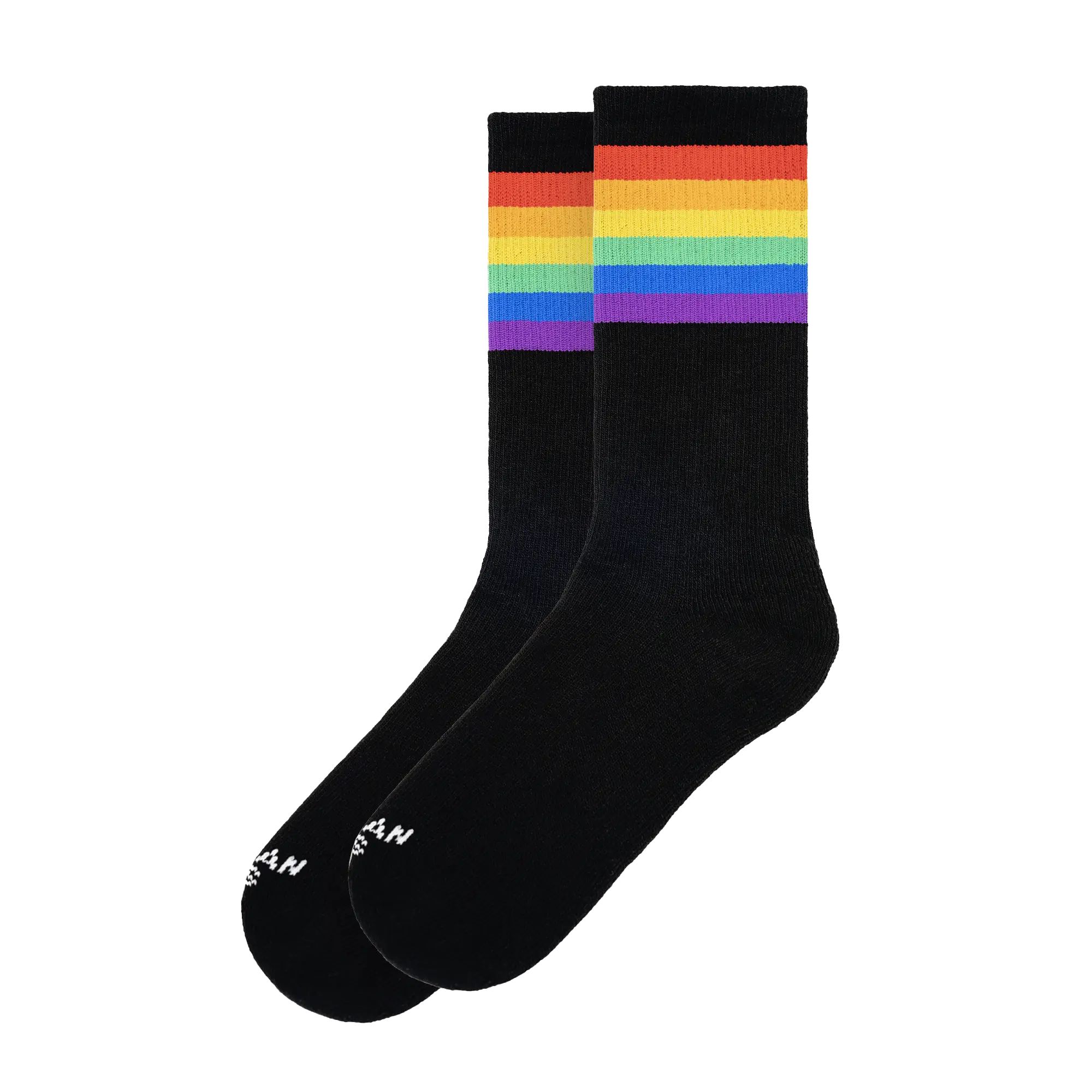 American Socks: Rainbow Pride (Black) – Mid High