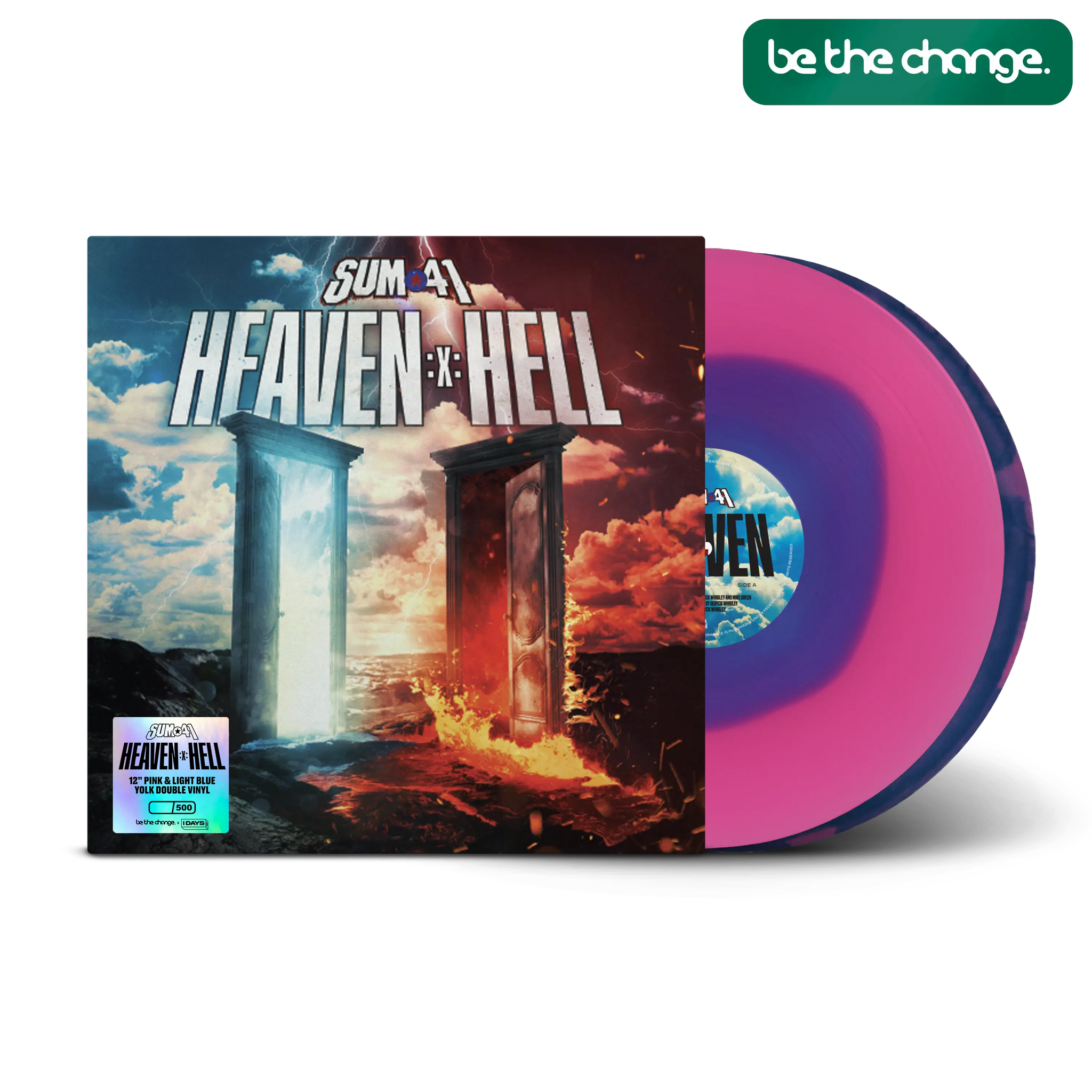 Heaven :x: Hell Pink & Light Blue Yolk Double LP