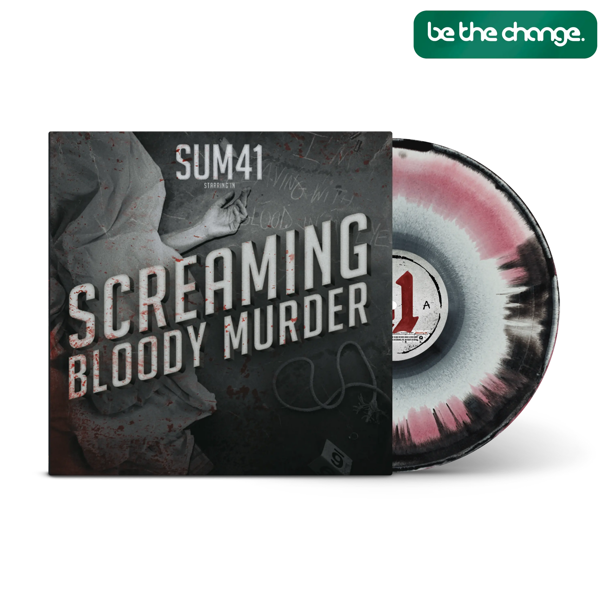 Screaming Bloody Murder Tri-Coloured A Side / B Side Magenta, Cream & Black LP